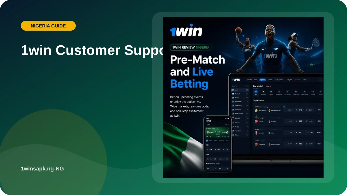 1win Customer Support illustration