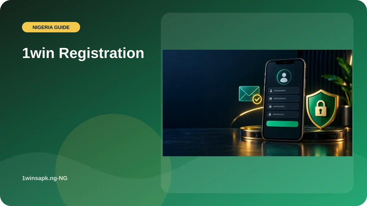 1win Registration illustration