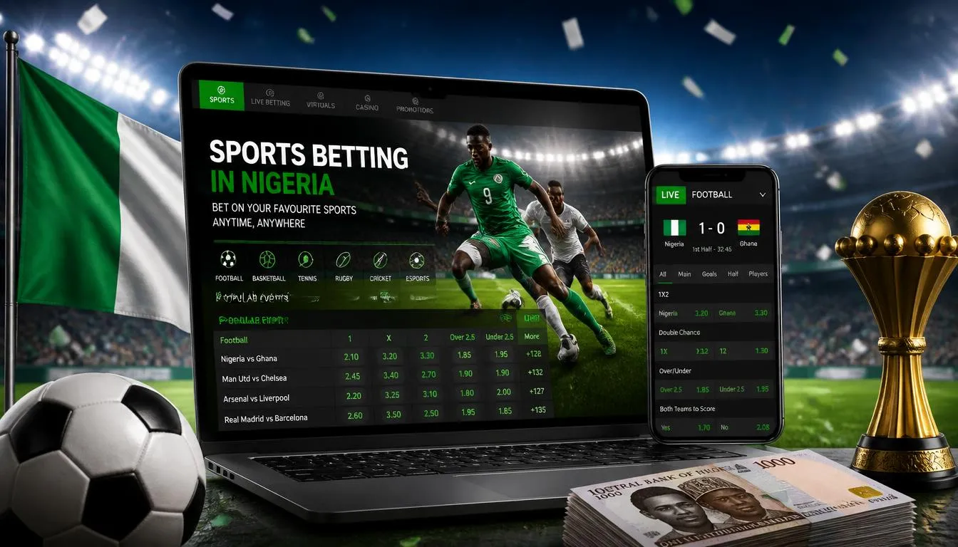 Sports betting illustration
