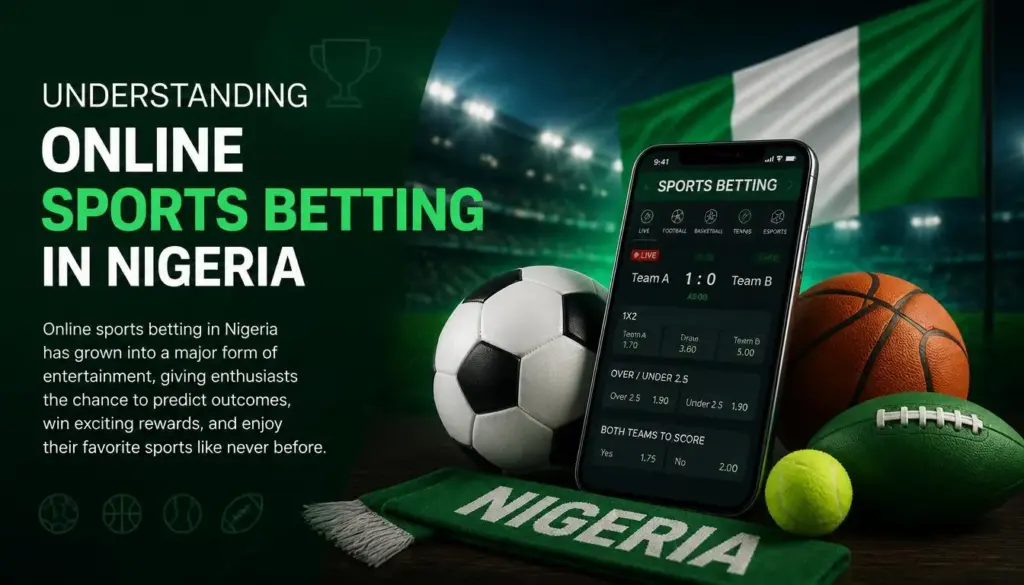 Sports betting intro illustration
