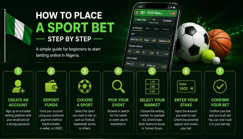 Sports betting how to bet illustration